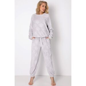 Dámské pyžamo Aruelle Betsy - měkké a teplé Světle šedá 2XL(44)