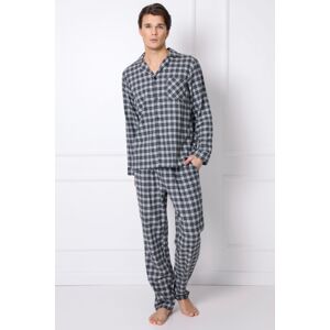 Pánské pyžamo Aruelle George LL Tmavě šedá M(38)
