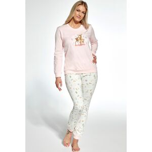 Dámské pyžamo Cornette Fall - jemná bavlna Růžová M