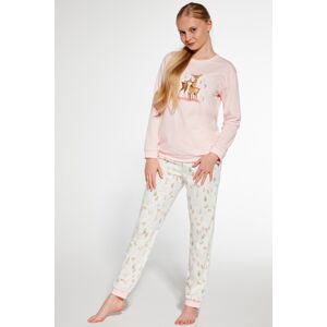 Dívčí pyžamo Cornette Fall - jemná bavlna Světle růžová 164