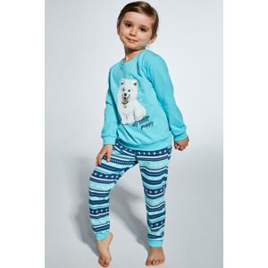 Dívčí pyžamo Cornette Sweet puppy - bavlna Tyrkysová 116
