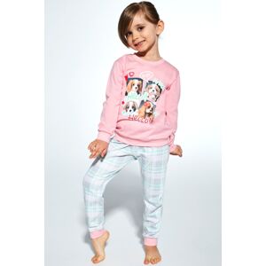 Dívčí pyžamo Cornette My Doggy - bavlna Růžová 122-128