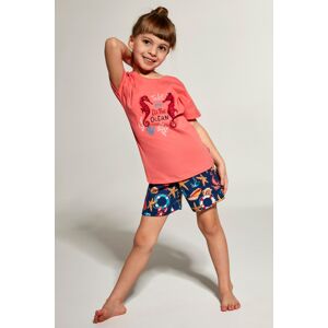 Dívčí pyžamo Cornette SEAHORSE - Mořský koník Růžová 140