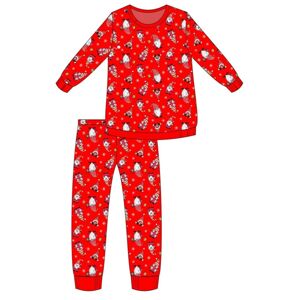 Dívčí pyžamo Cornette 163 Gnomes 3 Červená 158-164