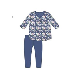 Dámské pyžamo Cornette 481/289 Karen MM Modrá L