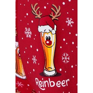 Pánské boxerky Cornette 007/54 Beer 2 Merry Christmas Červená 2XL