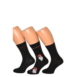 Pánské ponožky Cornette A47 Premium - 3 páry Černá 45-47