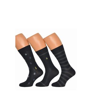 Pánské ponožky Cornette A55 - 3 páry Tmavě modrá 45-47