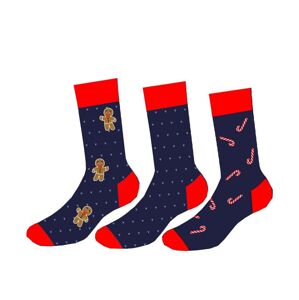 Pánské ponožky Cornette A56 - 3 páry Tmavě modrá 45-47