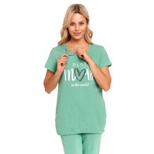 Dámské těhotenské/kojící pyžamo Doctor Nap PCB.9901 Zelená S