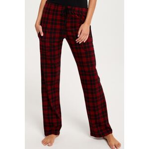 Pyžamové kalhoty Italian Fashion Ordesa - dlouhé bavlněné Černo-červená XL