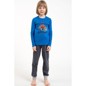 Chlapecké pyžamo Italian Fashion Vojtěch - Truck Modro-šedá 6 let