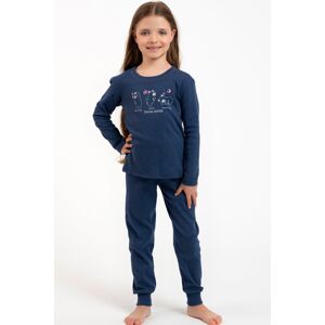 Dívčí pyžamo Italian Fashion Lita - bavlna Tmavě modrá 10 let