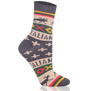 Dětské ponožky Italian Fashion S161D Asama Tmavě šedá-zelená 20-24