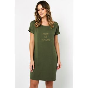 Noční košilka Italian Fashion Natura - viskóza Khaki S