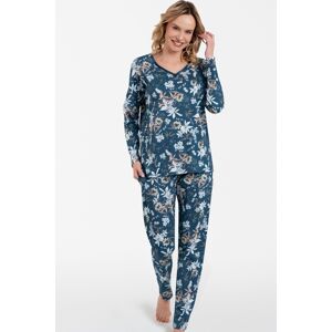 Dámské pyžamo Italian Fashion Madison- bavlna Tmavě modrá 2XL