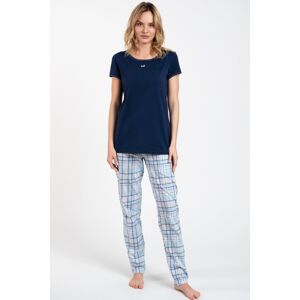 Dámské pyžamo Italian Fashion Glamour - bavlna Tmavěmodrá-modrá 2XL