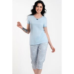 Dámské pyžamo Italian Fashion Salli - bavlna Světle modrá XL