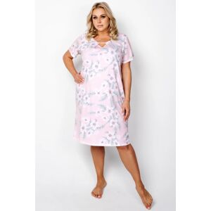 Noční košilka Italian Fashion Vanilie Maxi - bavlna Světle růžová 3XL