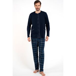 Pánské pyžamo Italian Fashion Jakub - bavlna Tmavě modrá XL