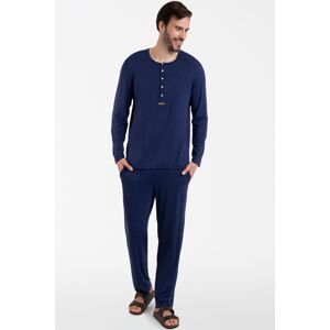Pánské pyžamo Italian Fashion Amigo - viskóza Tmavě modrá M