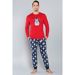 Pánské pyžamo Italian Fashion Elmo LL Červená XL