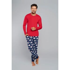 Pánské pyžamo Italian Fashion Balu Červeno-modrá S