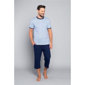 Pánské pyžamo Italian Fashion Bork SL Modrá XL