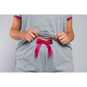 Dámské pyžamo Italian Fashion Tabata SS Šedo-ružová XL