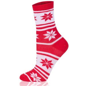 Unisex ponožky Italian Fashion S145D Alaska - vysoké Tmavě červená 39-41