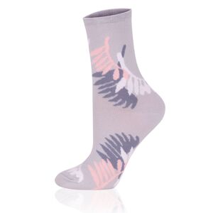 Dámské ponožky Italian Fashion S144D Aloe Šedo-ružová 35-38