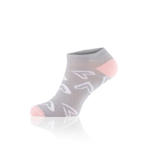 Dámské kotníkové ponožky Italian Fashion S149S Noelie Šedo-ružová 35-38