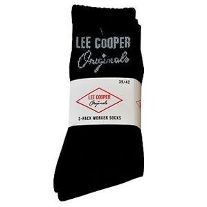 Pánské ponožky Lee Cooper 37955 Worker - 3 páry Černá 39-42