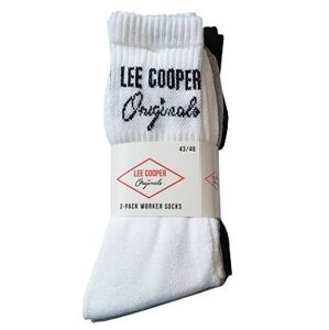 Pánské ponožky Lee Cooper 37955 Worker - 3 páry Bílá 39-42