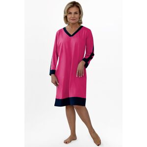 Noční košile Martel Olivie - bavlna Tmavě růžová 2XL