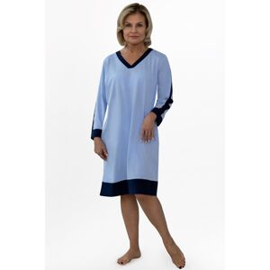 Noční košile Martel Olivie - bavlna Světle modrá L