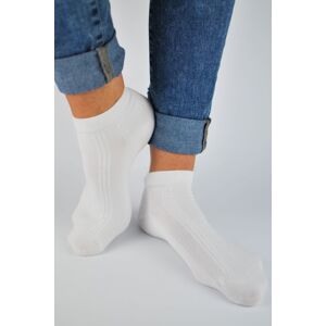 Pánské ponožky Noviti ST001 - bambus Bílá 43-46