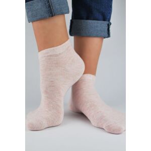 Dámské ponožky Noviti ST022 s třpytivými nitkami Růžová 35-38