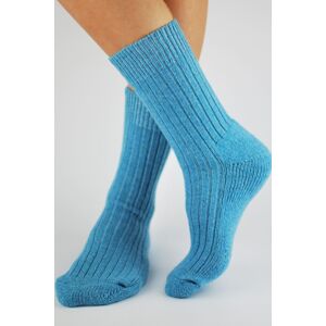 Dámské ponožky Noviti SW001 s vlnou Modrá 39-42