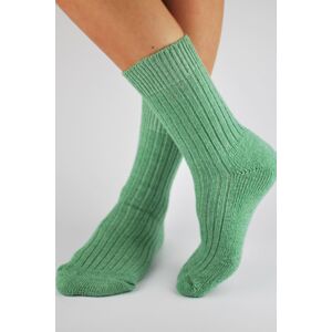 Dámské ponožky Noviti SW001 s vlnou Krémová 39-42