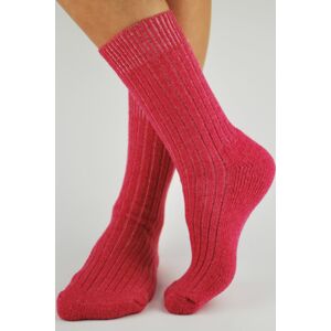 Dámské ponožky Noviti SW001 s vlnou Růžová 39-42