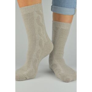Dámské ponožky Noviti SW002 vlněné Béžová 39-42