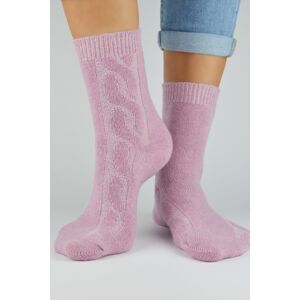Dámské ponožky Noviti SW002 vlněné Růžová 35-38
