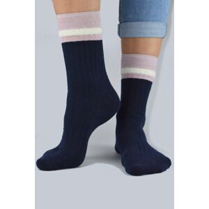 Dámské ponožky Noviti SB050 Lurex Tmavě modrá 39-42
