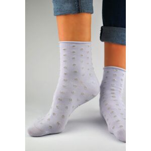 Dámské ponožky Noviti SB024 Fialová 35-38