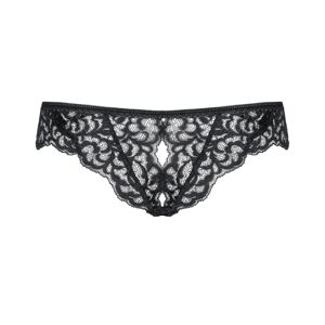 Erotické kalhotky Obsessive Laluna/F Černá L-XL