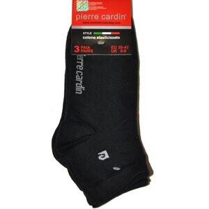 Kotníkové pánské ponožky Pierre Cardin SX-400 Man Quarter - 3 páry Černá 39-42