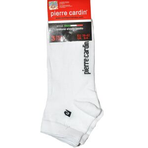Kotníkové pánské ponožky Pierre Cardin SX-400 Man Quarter - 3 páry Bílá 39-42