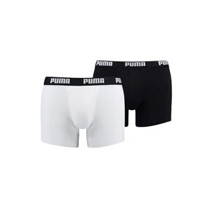 Pánské boxerky PUMA 906823 Cotton A'2 Černo-bílá XL