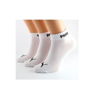 Unisex ponožky PUMA 887498 BQ- 3 kusy Bílá 39-42